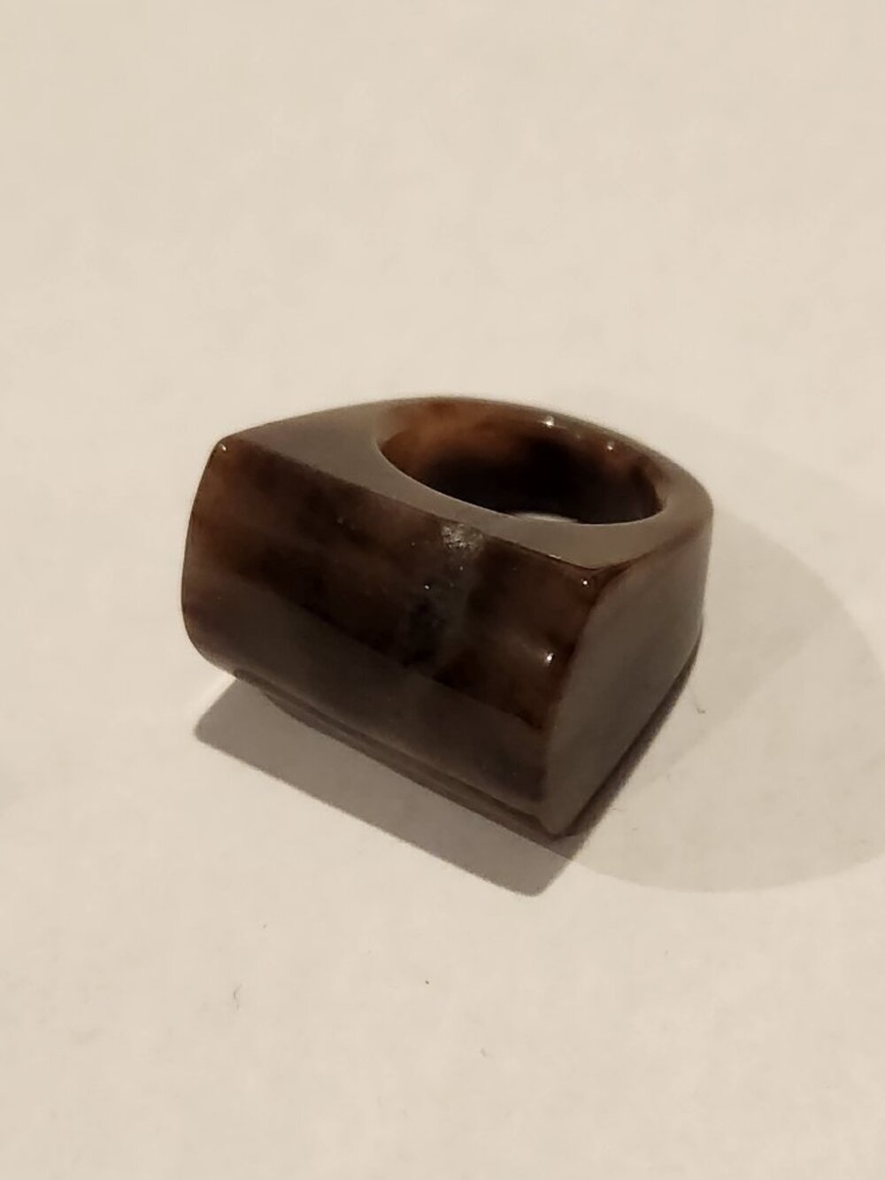 Brown Stone Rock Ring - Size 7